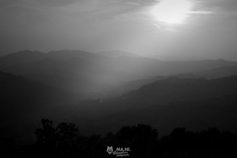 tramonto in appennino