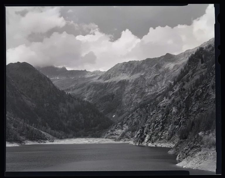Fotografia in grande formato il lago Alpe dei Cavalli