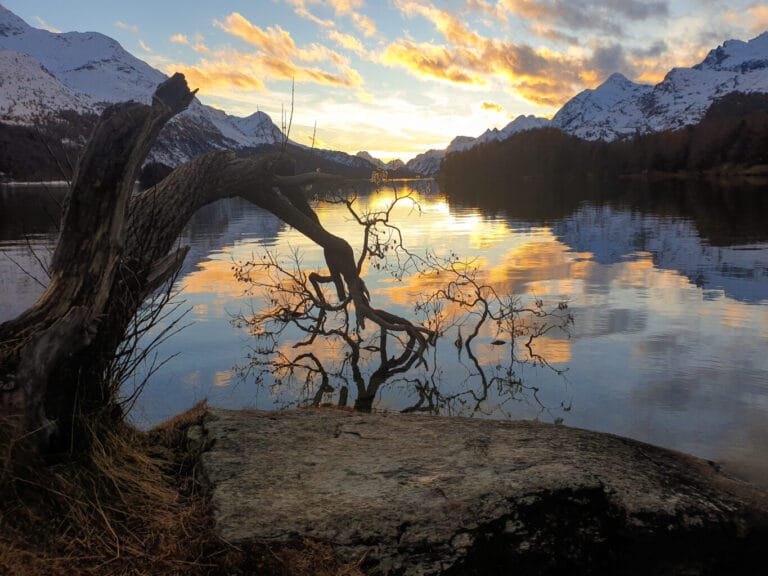 Il lago di Sils e la rotazione