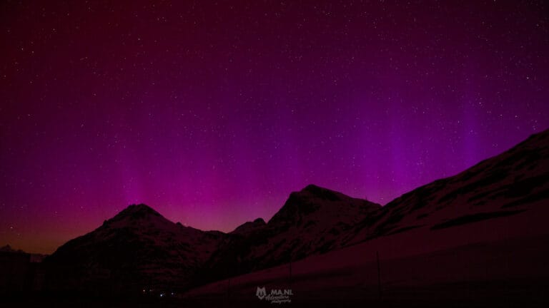 aurora boreale su sankt moritz