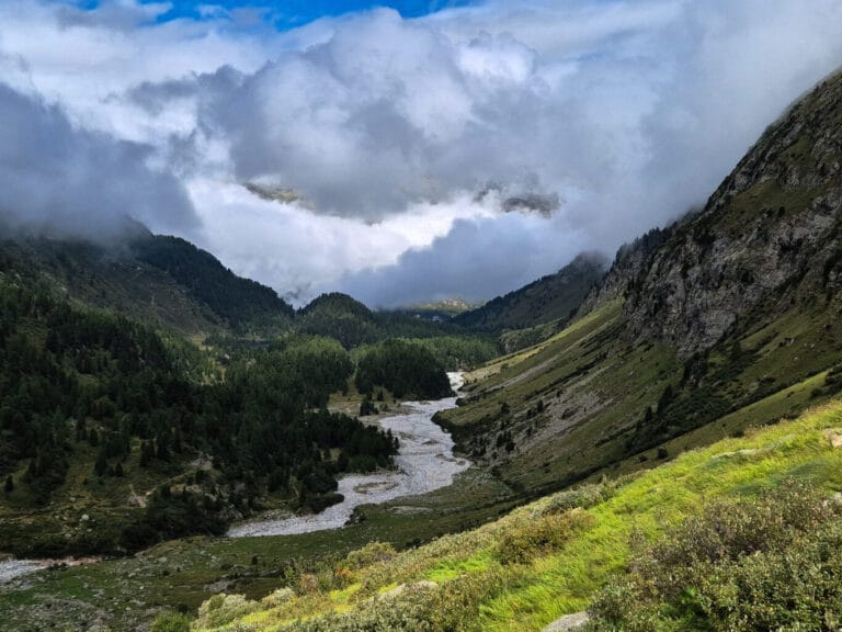 Scendendo dal passo del muretto