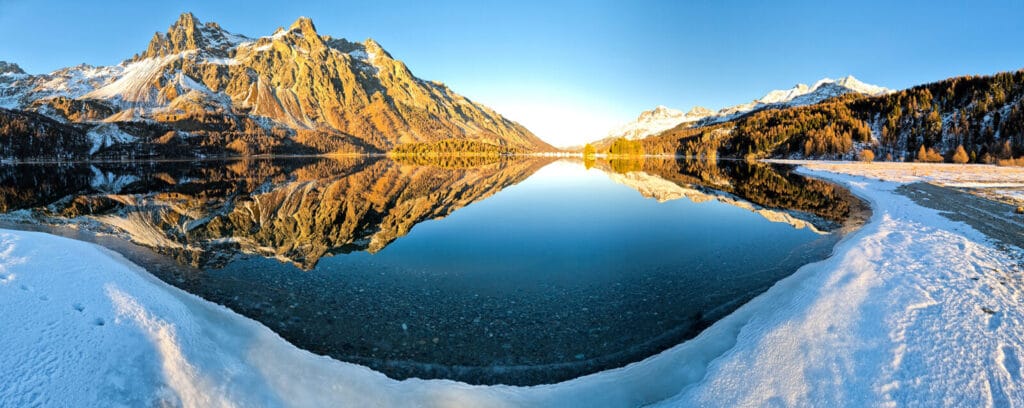 Panoramica del lago di Sils